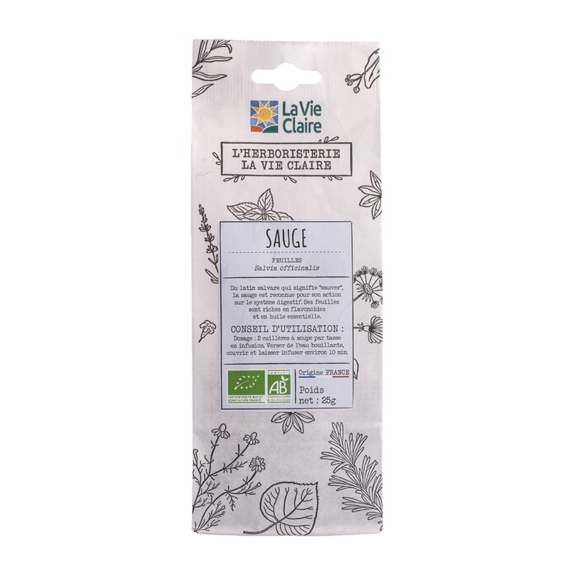 Sauge Feuilles Sac 25 G