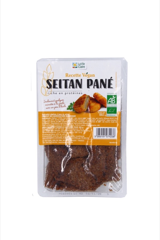 Seitan pané 180g - La Vie Claire