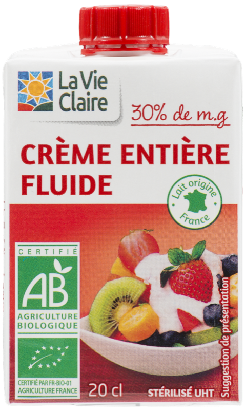 Creme cuisine entiere 20 cl ppbio
