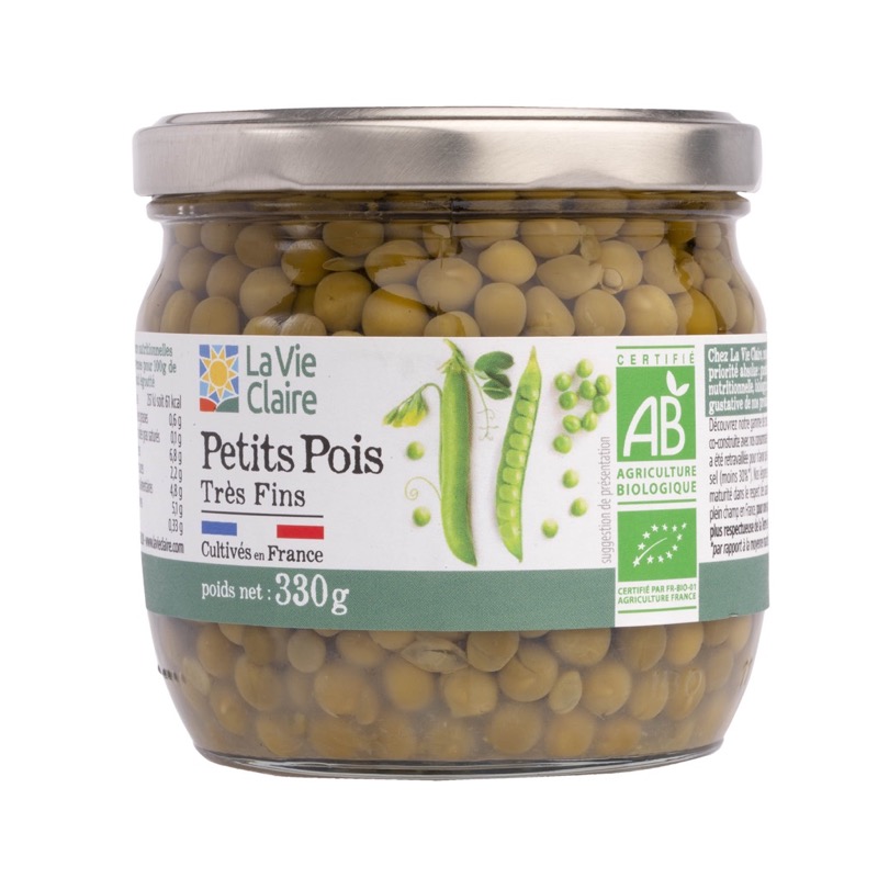 Petits pois très fins 330g - La Vie Claire