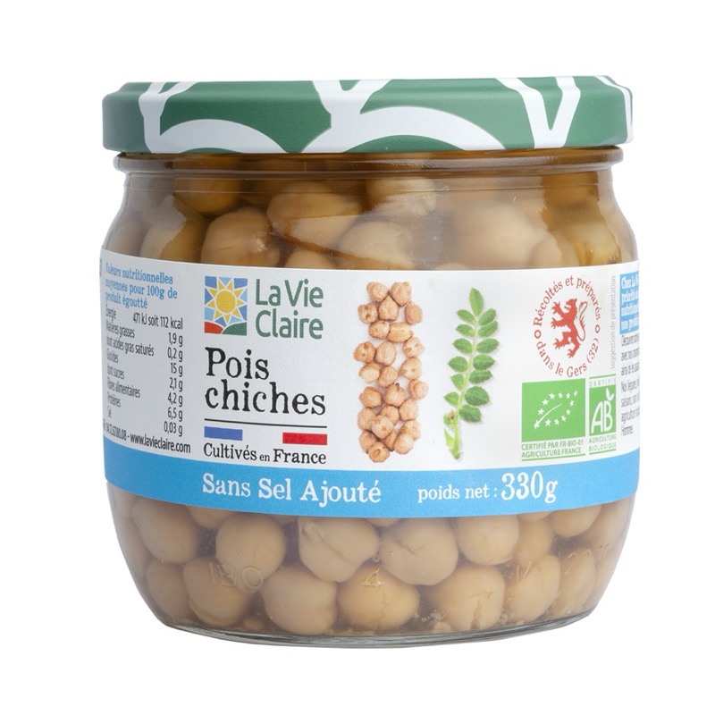 Chickpeas chain without salt 330g - La Vie Claire 