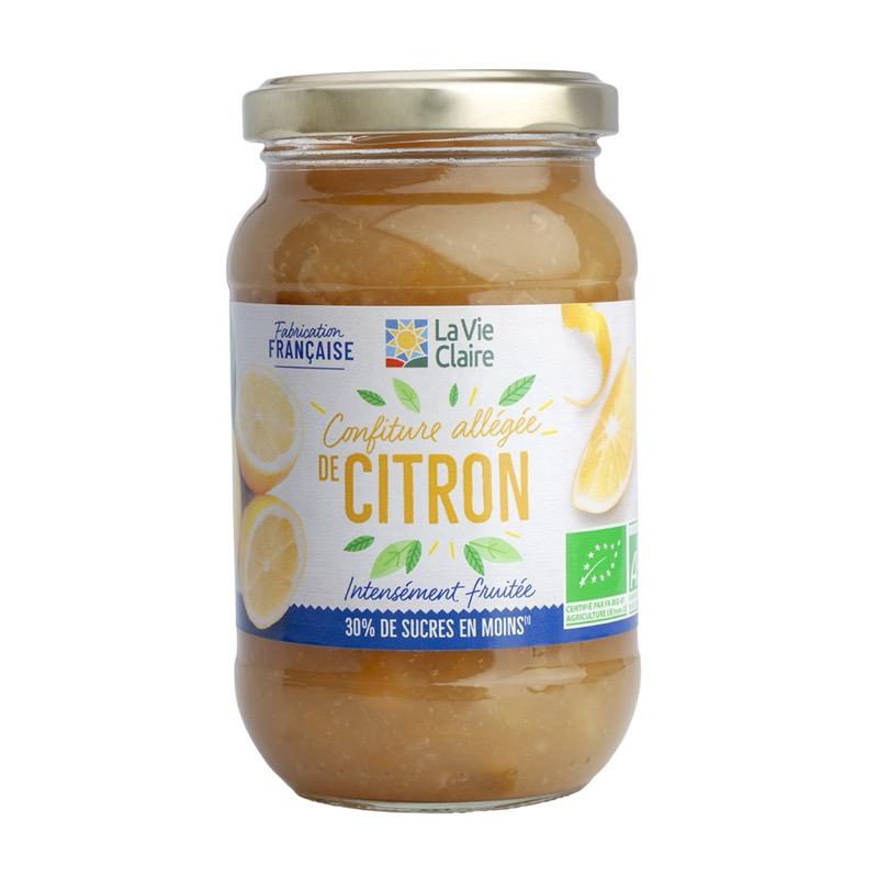 Confiture allégée de citron bio 300g - La Vie Claire