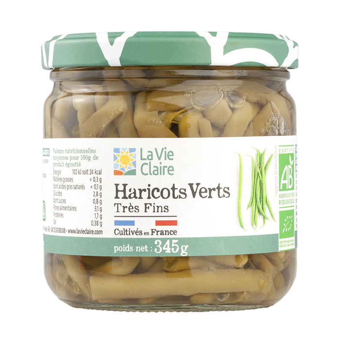 Haricots verts très fin 345g - La Vie Claire