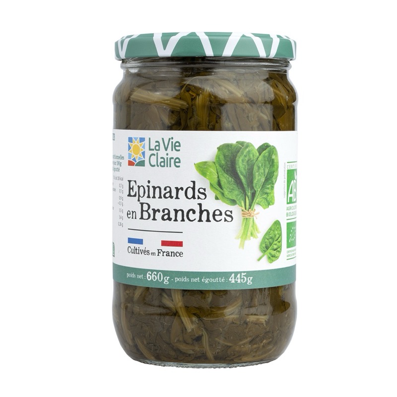 Epinards branches 720g - La Vie Claire
