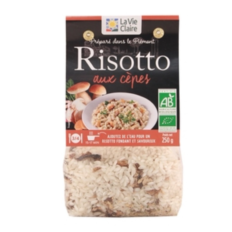 Risotto with cepes dehydrate