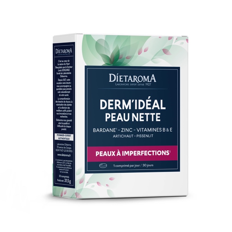 Dermideal 30 unités - peau nette - Dietaroma