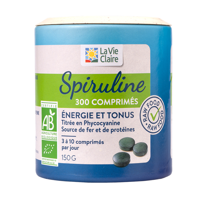 Spiruline 300 unités - énergie/tonus - La Vie Claire