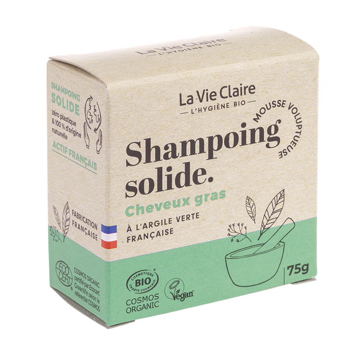 Shampoing solide 75g - cheveux gras - La Vie Claire