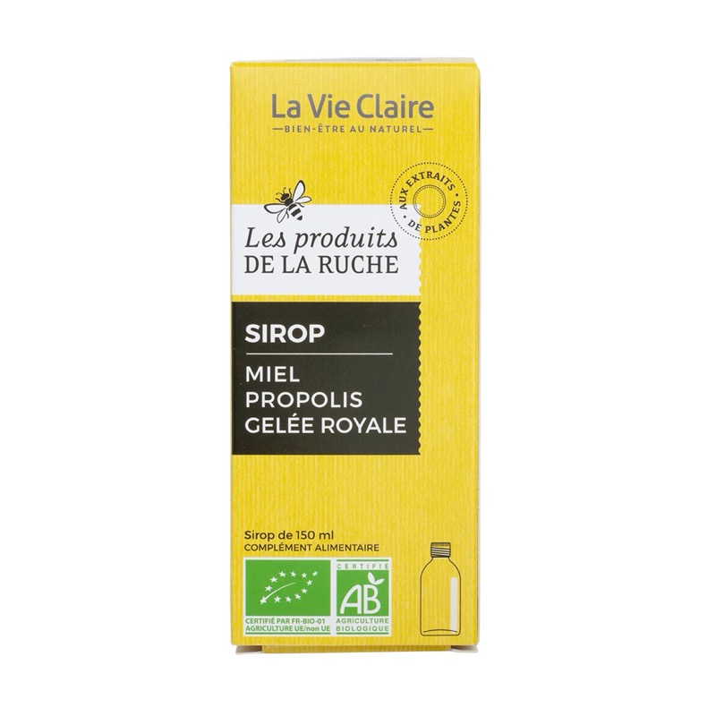 Sirop tonique miel/propolis/gelée royal 150ml - La Vie Claire