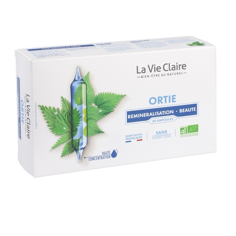 Organic nettle 20 phials - remineralization/beauty - La Vie Claire
