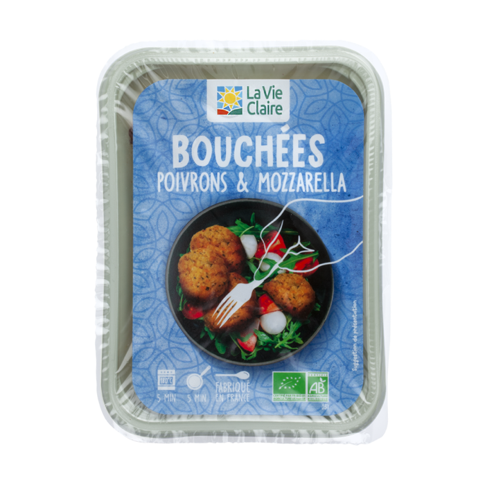 Bell pepper and mozzarella bites 180g - La Vie Claire