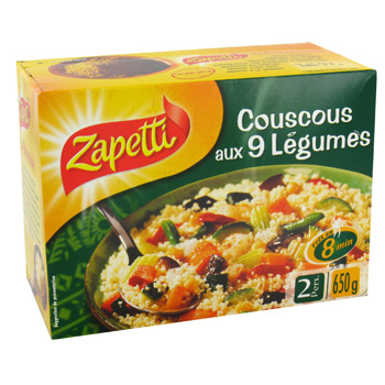Zapetti Couscous Légumes 630 g 