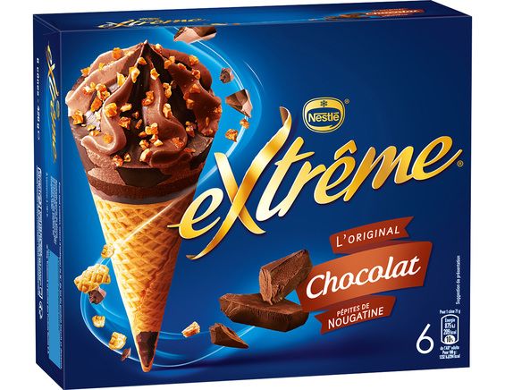 Nestlé Glace Cône Chocolat Extrême x 6