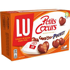 Lu Petits Coeurs Choco Croc Pocket 30 g x 5