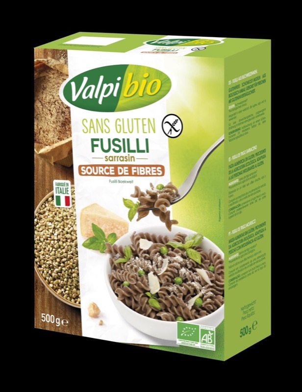 Organic buckwheat fusilli w/gluten