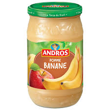 Andros Compote Pomme Banane 750 g 