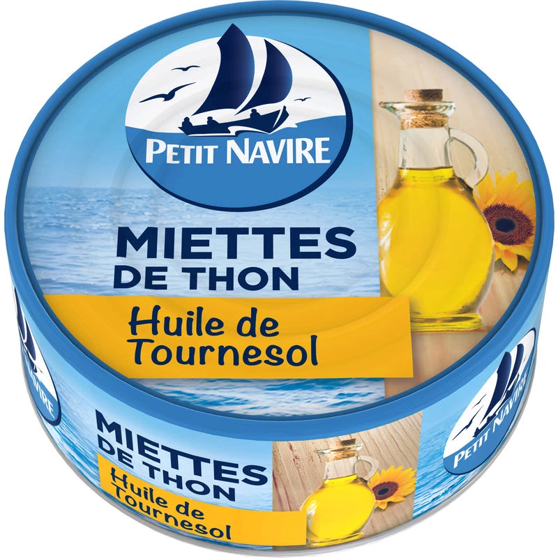 Miettes de thon à l huile de tournesol Petit navire