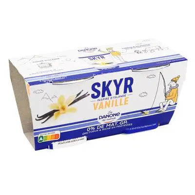 Skyr saveur vanille 0% Danone 