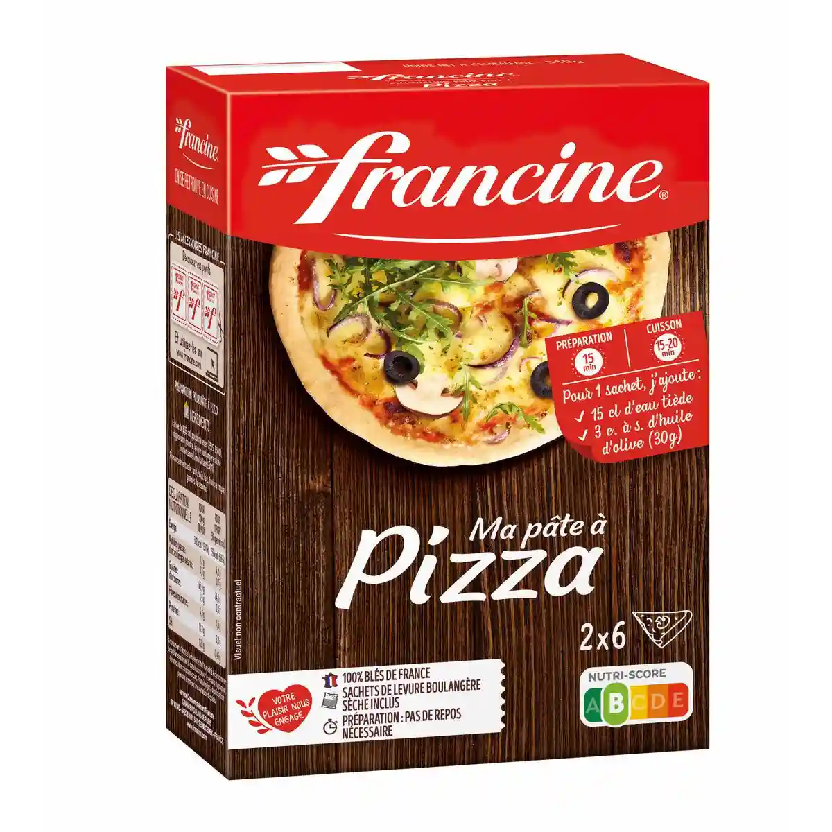 Ma pâte à pizza Francine 