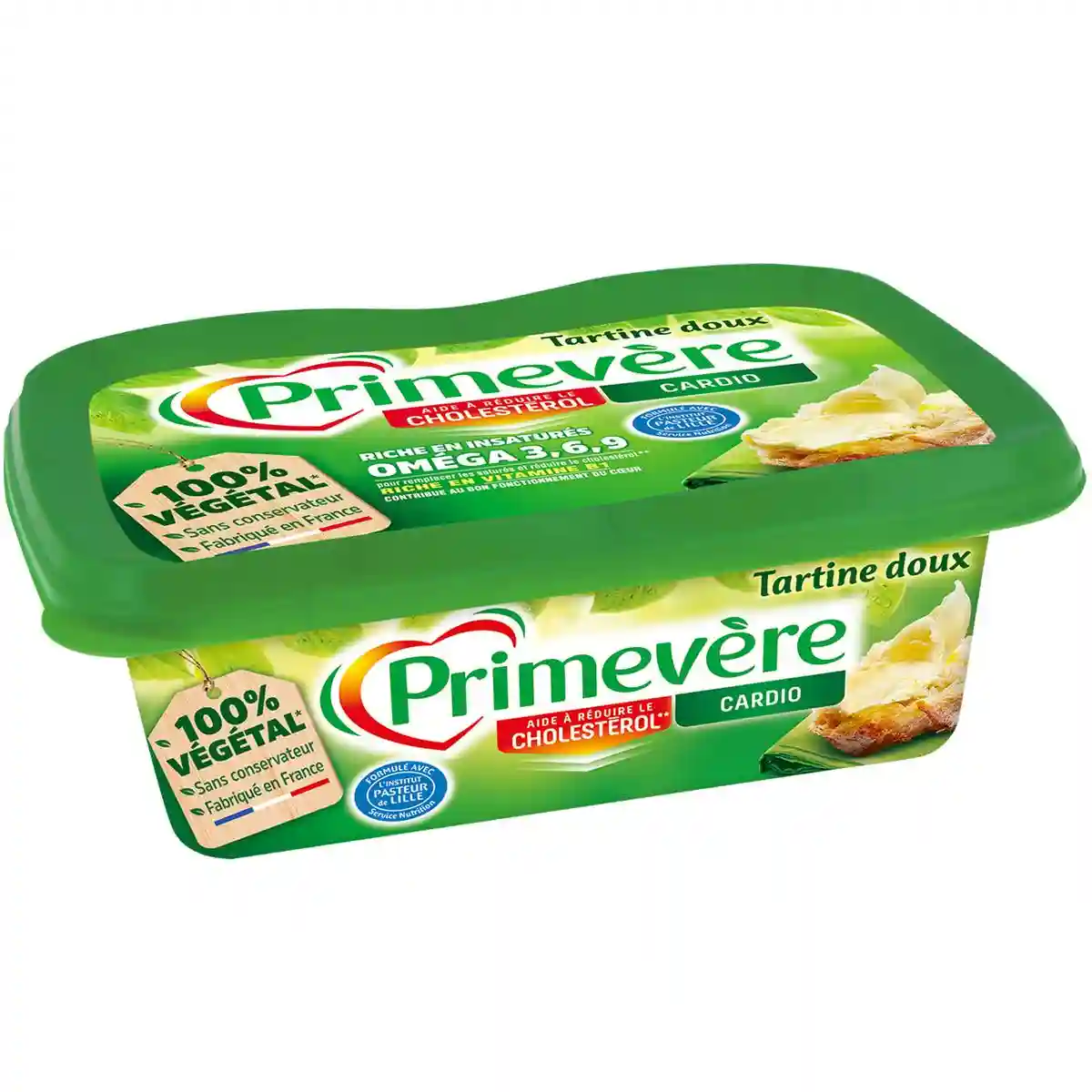 Margarine doux 100% végétal Primevère 
