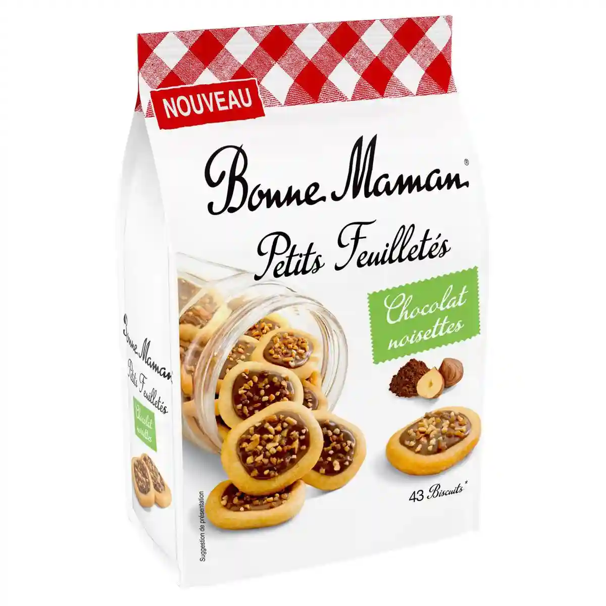 Petits feuilletés chocolat noisettes Bonne Maman