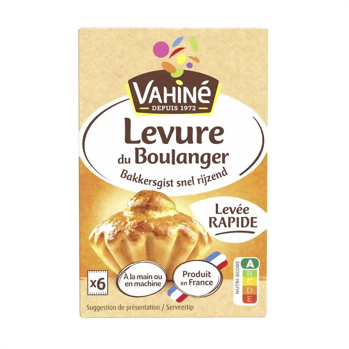 Vahiné levure de boulanger levée rapide