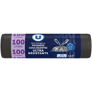 Sacs poubelle ultra résistants 100L U 