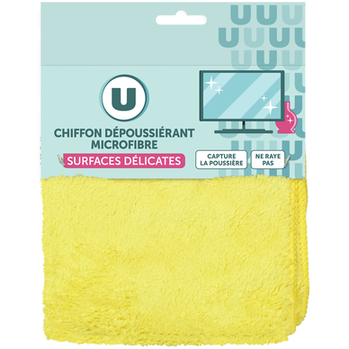 Chiffon en microfibre dépoussiérant surfaces délicates U