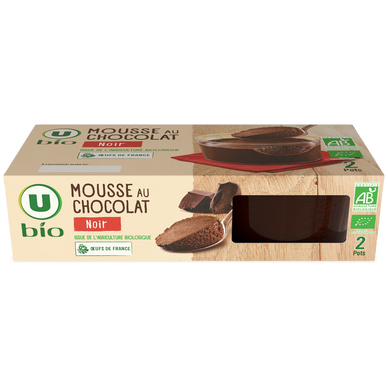 Mousse au Chocolat Noir bio U