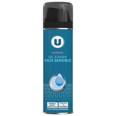 Gel à raser peaux sensible homme U