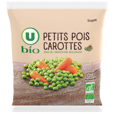 Petits pois et carottes bio U