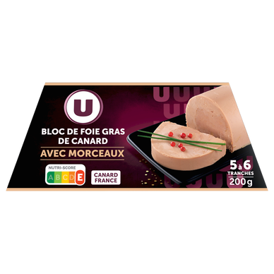 Block of duck foie gras U