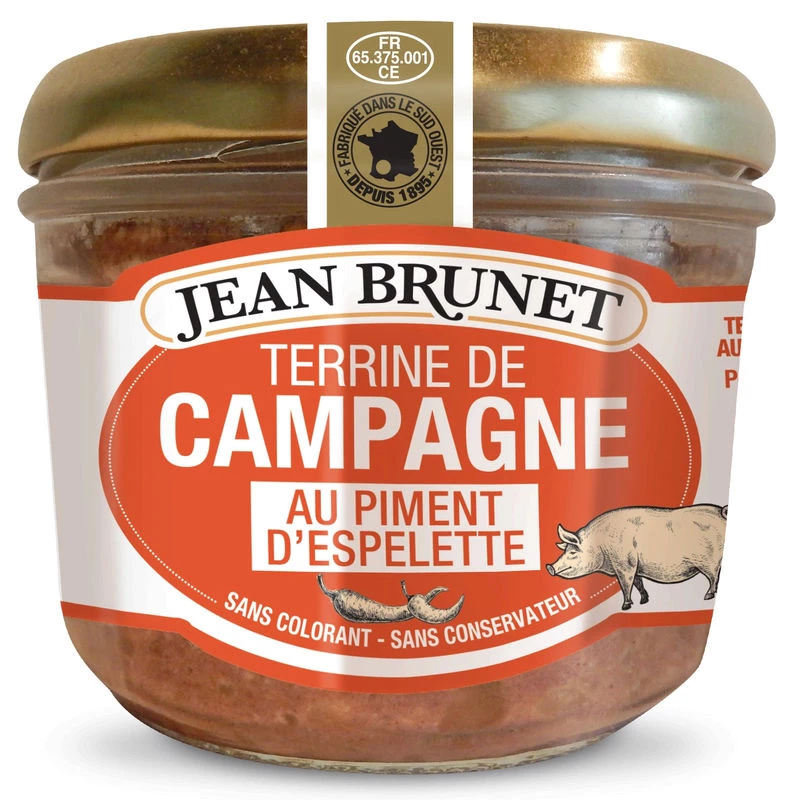 Terrine de Campagne au piment d'espelette Jean Brunet 