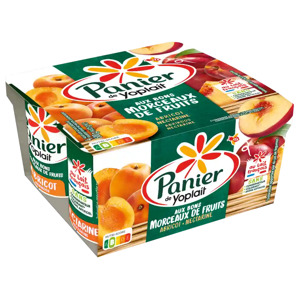 Panier de Yoplait Abricot Nectarine