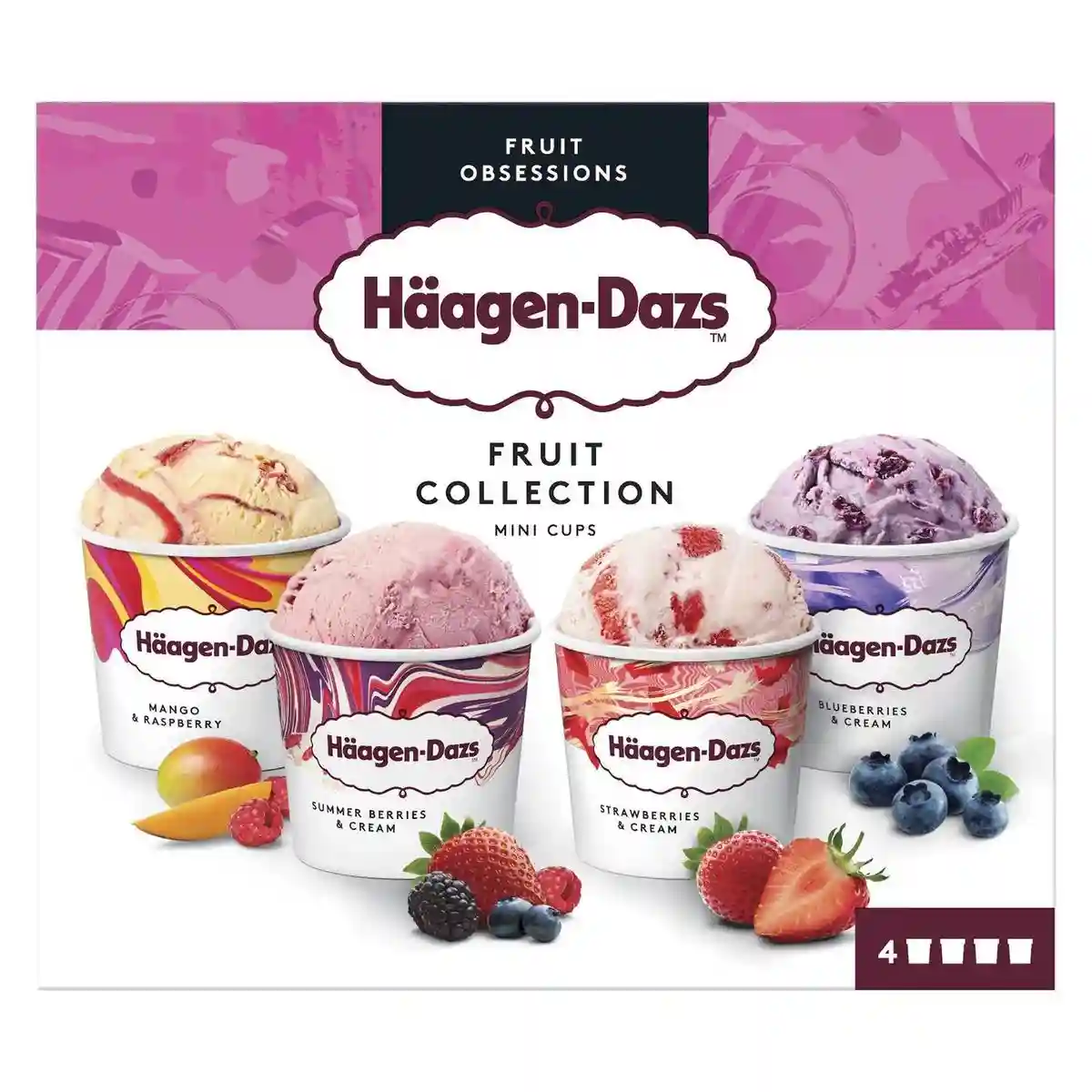 Crème glacée fruits collection Häagen-Dazs 