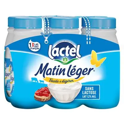 Matin Léger Lait demi écremé sans lactose