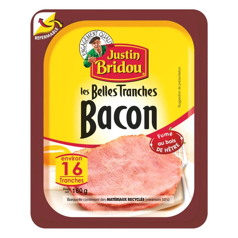 Justin Bridou Bacon tranché 