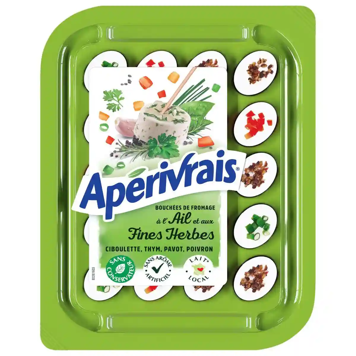 Aperivrais fromage apéritif ail et fines herbes 