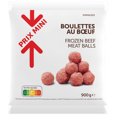 Boulettes au boeuf prix mini 