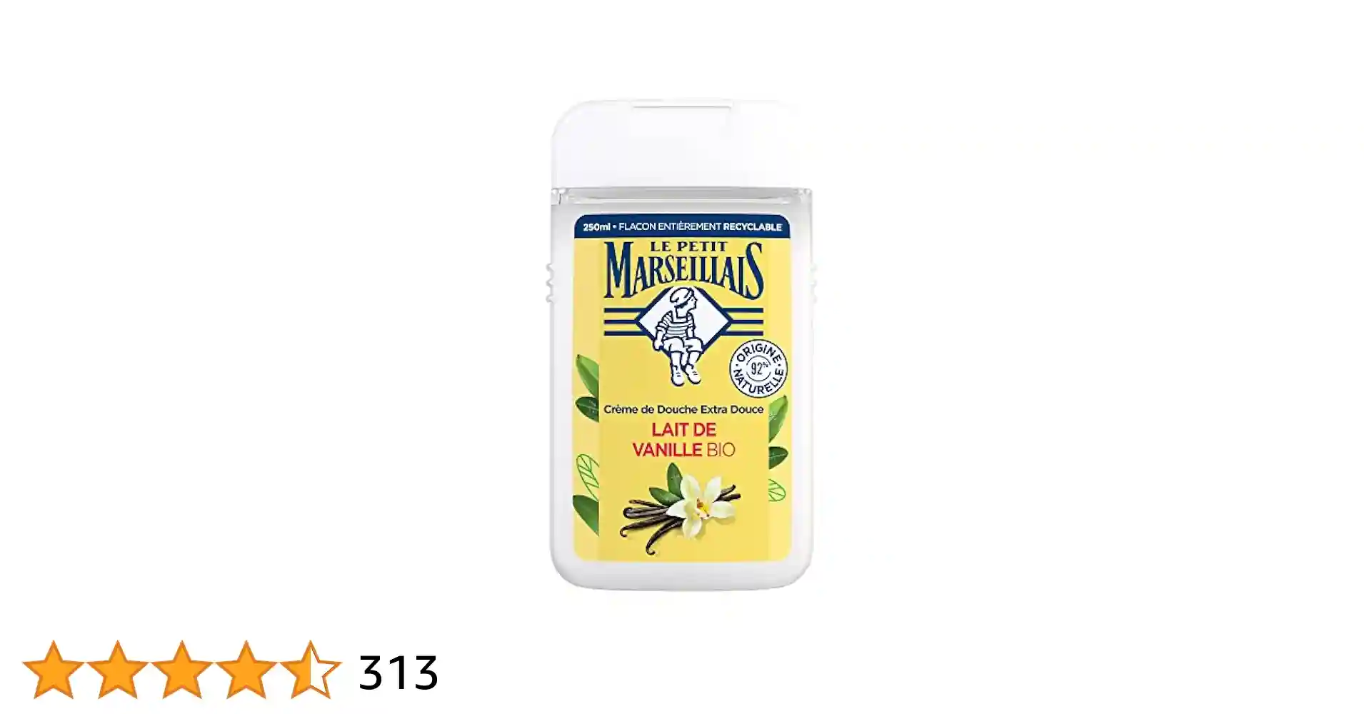 Le petit marseillais bio Gel douche vanille 