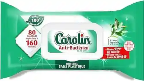 Lingettes anti bactérienne Carolin 