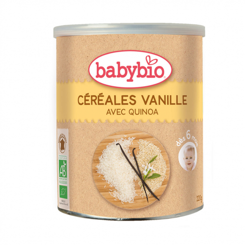 BabyBio Céréales Vanille Quino Dès 6 Mois Bio 220 g 