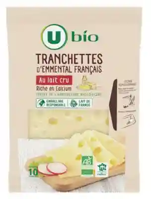 Fromage emmental en tranches bio U