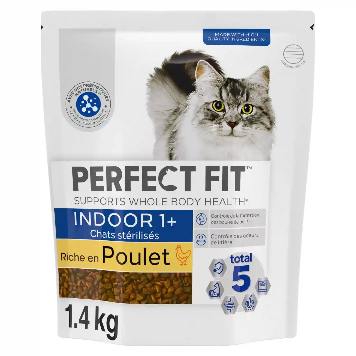 Perfect Fit Croquettes poulet pour chats adultes stérélisé d'intérieur 