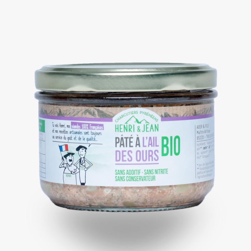 Pâté de porc à l'ail des ours 180g - Henri & Jean