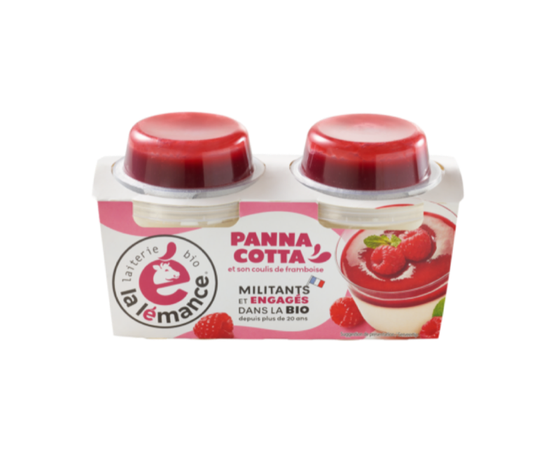 Panna cotta framboise 2X120gr - Rians