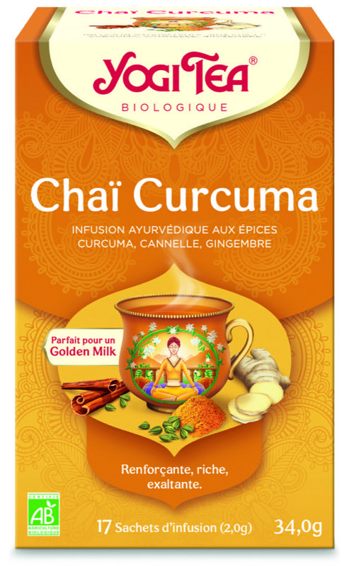 Infusion chaÏ curcuma 17 tea bags - Yogi tea