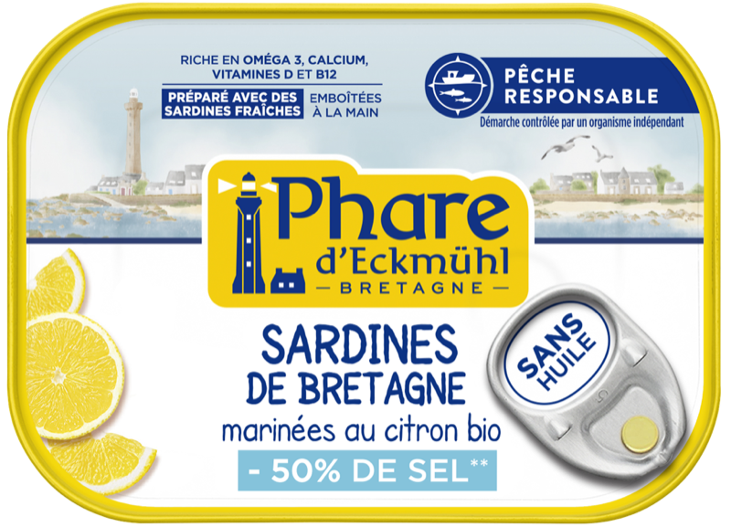 Sardine au Citron sans huile reduit en Sel