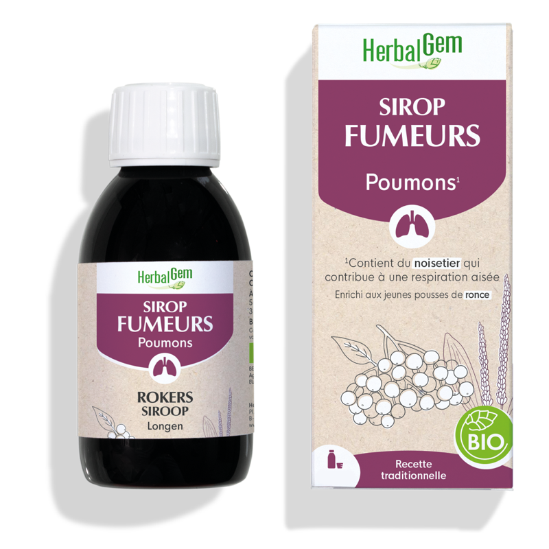 Sirop fumeurs 250ml - voies respiratoires - HerbalGem