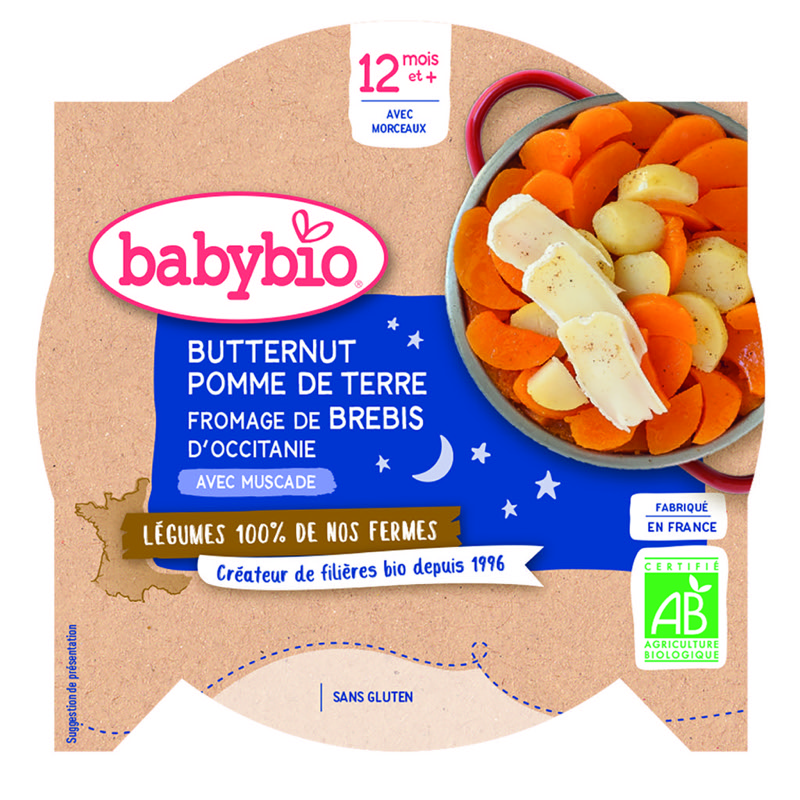 BABYBIO ASS NUIT PDT ROUG BREB 230G - DES 12 MOIS